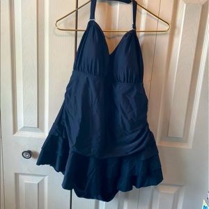 TORRID Black Ruffle Hem Swimsuit Bathingsuit 3